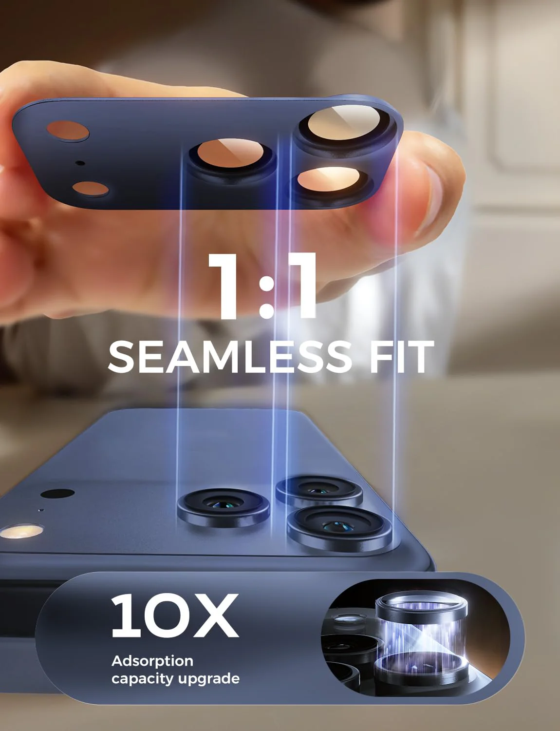 iPhone 17 Pro/Pro Max Sapphire Camera Lens Protector - Image 6