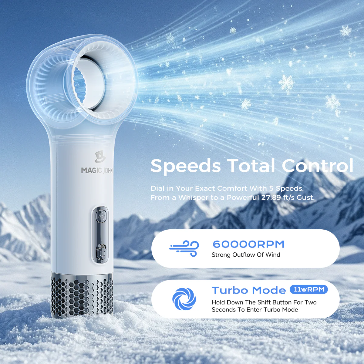 Handheld Bladeless Fan - Image 11