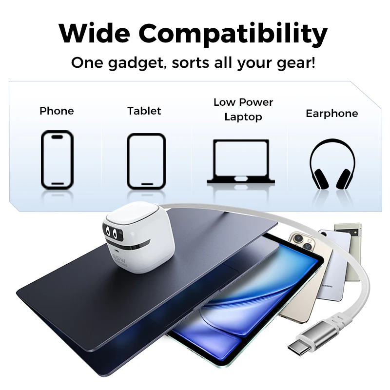 65W Robot Retractable GaN Charger - Image 9