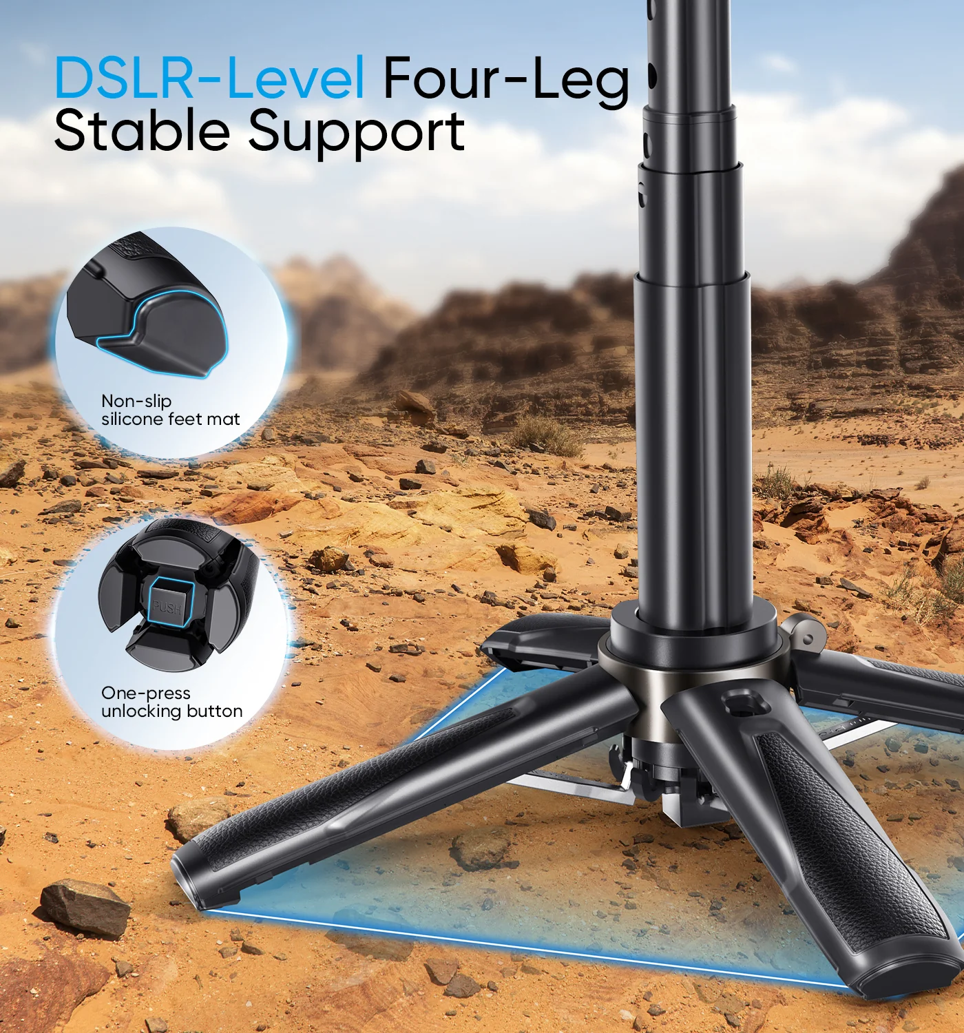 3-in-1 Magnetic Selfie Stick Tripod - Image 7
